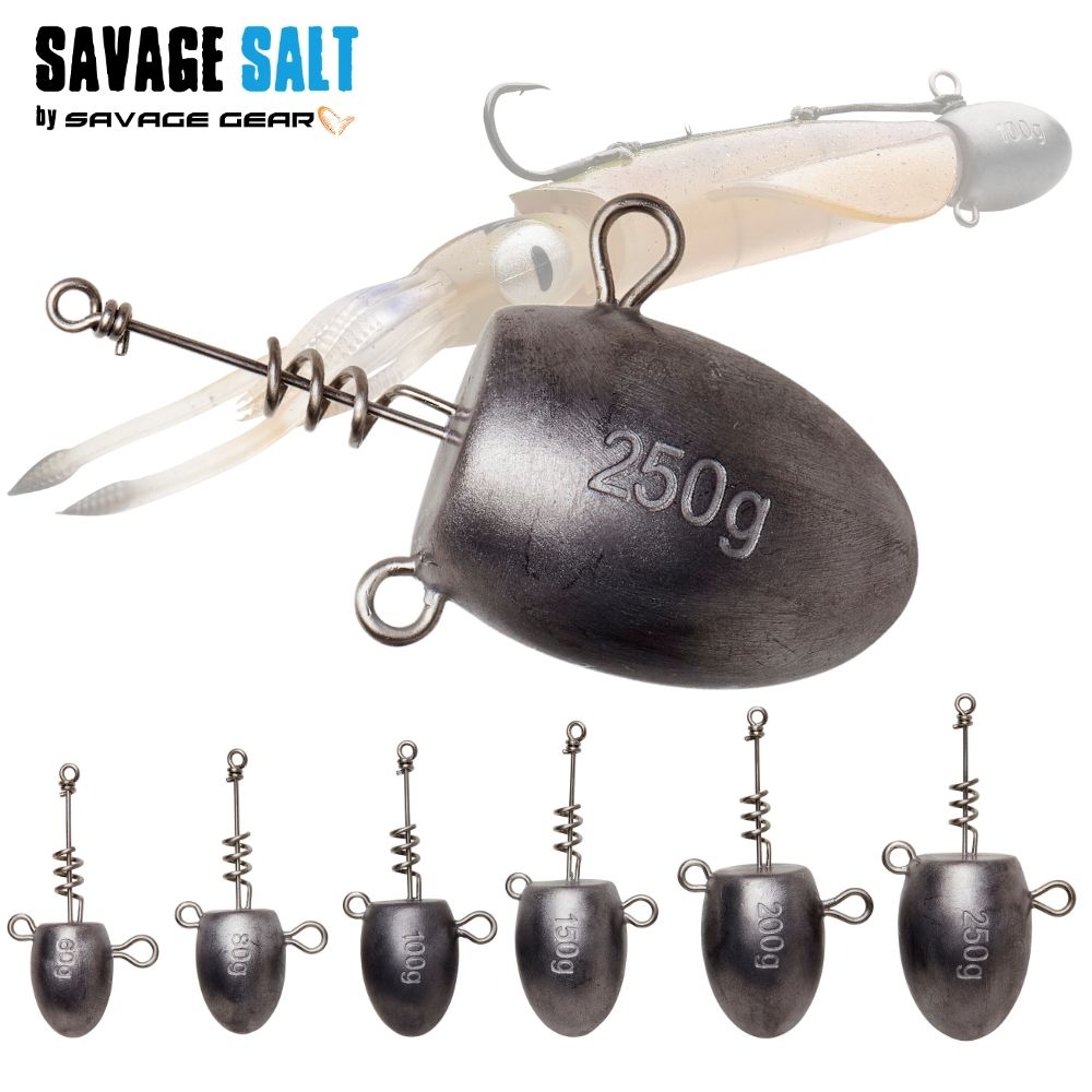 SAVAGE GEAR Rubber Jigging Bullet Corkscrew Head 1pcs