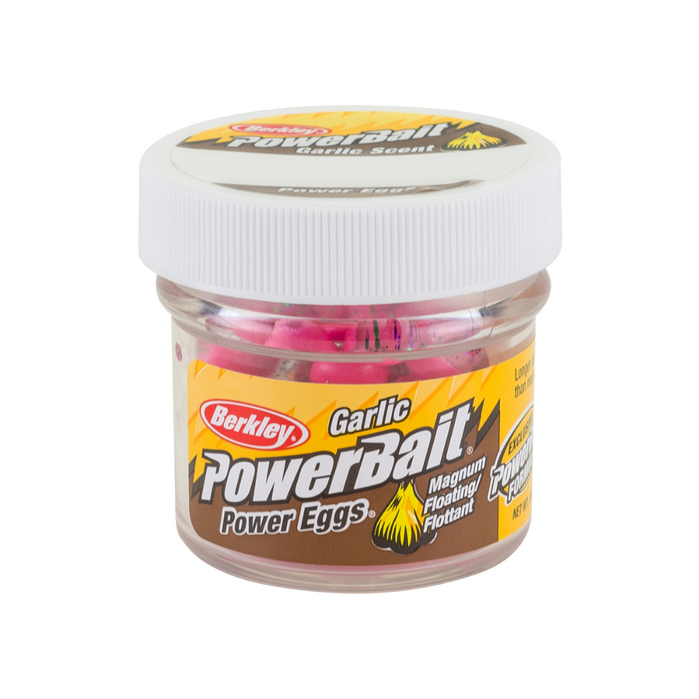 BERKLEY PowerBait Garlic Scented Power Eggs Floating Clear Green Purple-Pink - Image 2