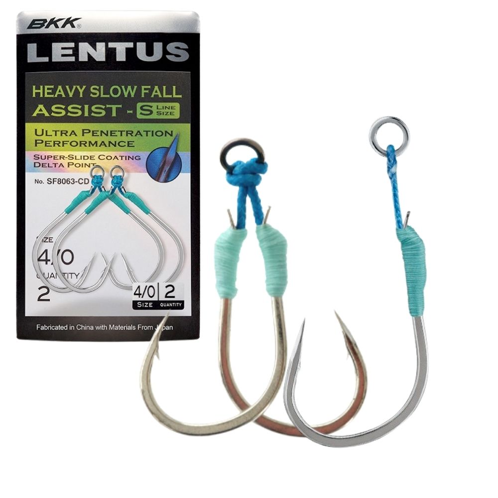 BKK Saltwater Jigging Pre-Tied Heavy Slow Fall Assist Hooks SF LENTUS S