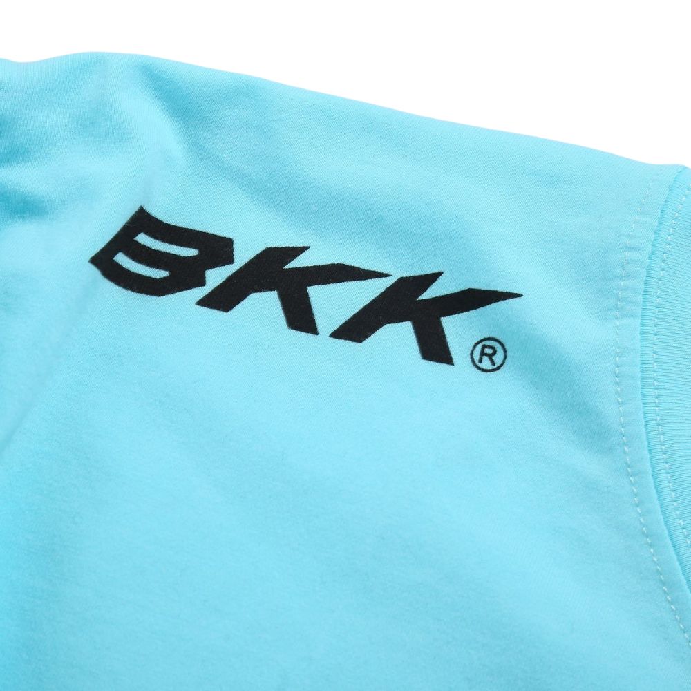 BKK Fishing Hi-Elastic Soft Ice-Cool Short Sleeve ORIGIN T-Shirt Blue - Image 5