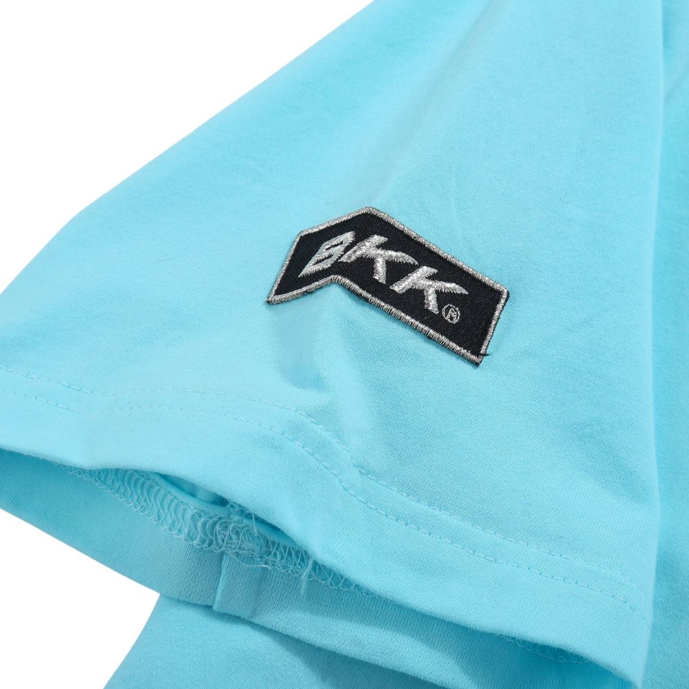 BKK Fishing Hi-Elastic Soft Ice-Cool Short Sleeve ORIGIN T-Shirt Blue - Image 4