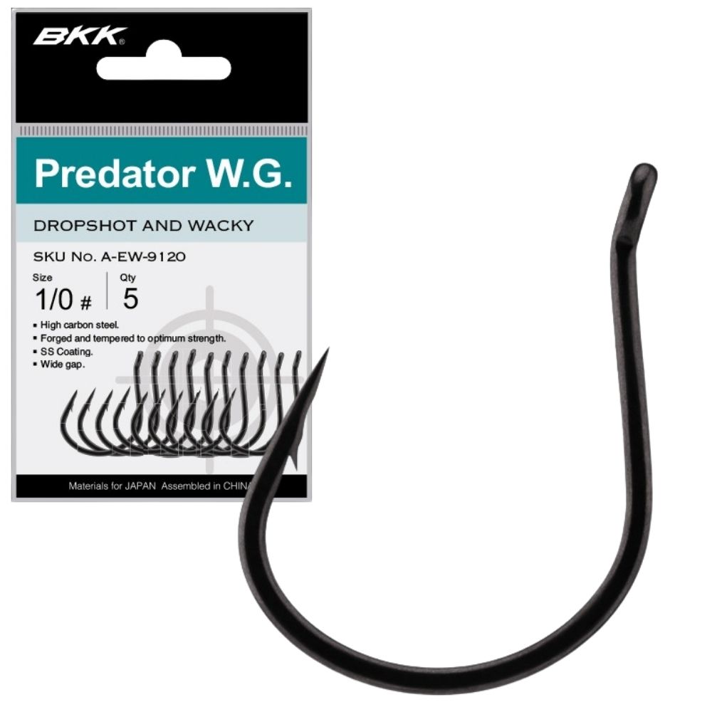 BKK Dropshot And Wacky Rig Hook PREDATOR W.G.