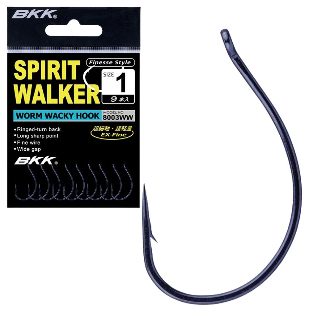 BKK Finesse Fishing Wacky Rig Worm Hook SPIRIT WALKER