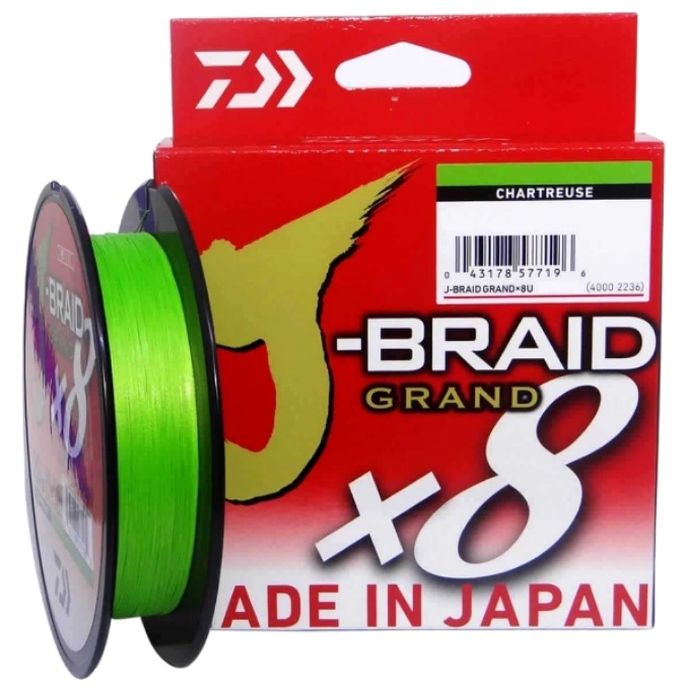 DAIWA 8 Strand Casting Round Braid Line J-Braid GRAND X8 270m/300yd Chartreuse