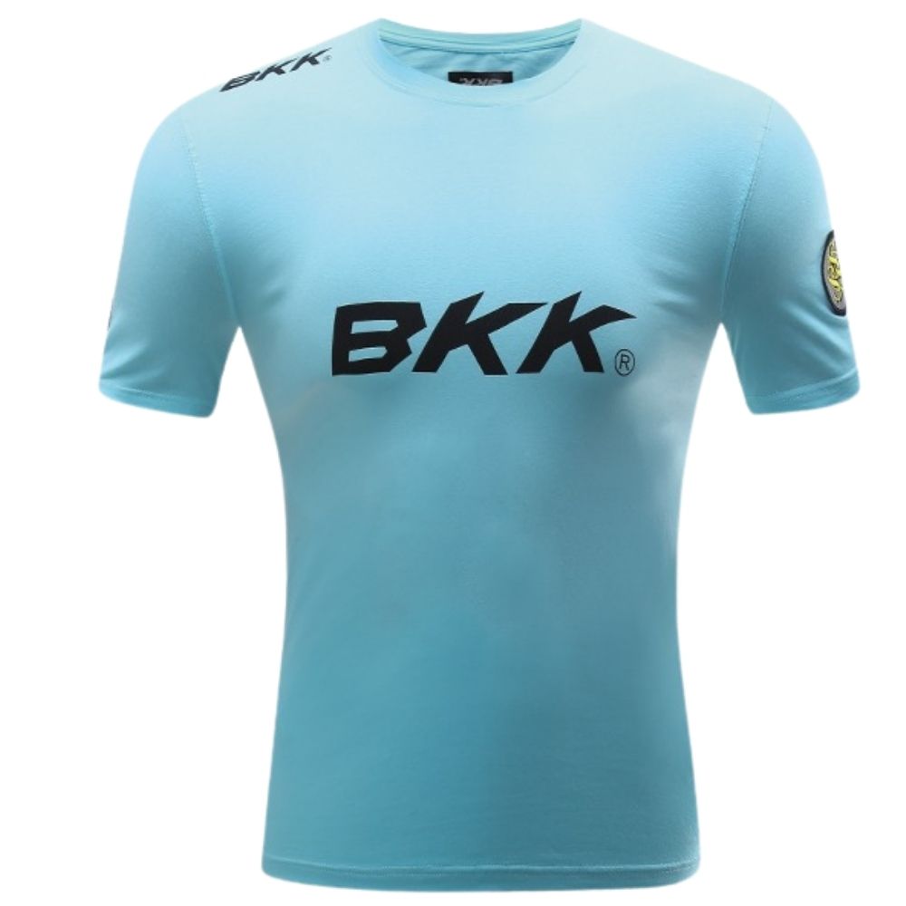 BKK Fishing Hi-Elastic Soft Ice-Cool Short Sleeve ORIGIN T-Shirt Blue