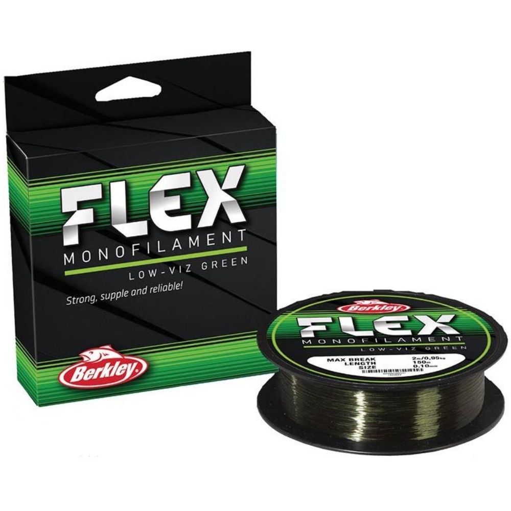 BERKLEY Fishing General Purpose Monofilament Line FLEX 300m/Low-Viz Green