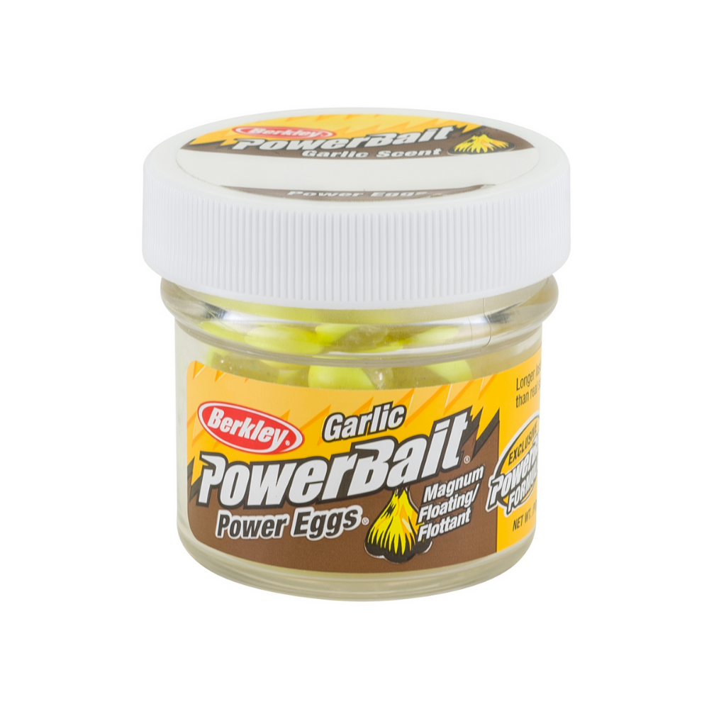 BERKLEY PowerBait Garlic Scented Power Eggs Floating Clear Silver-Fl. Yellow - Image 4