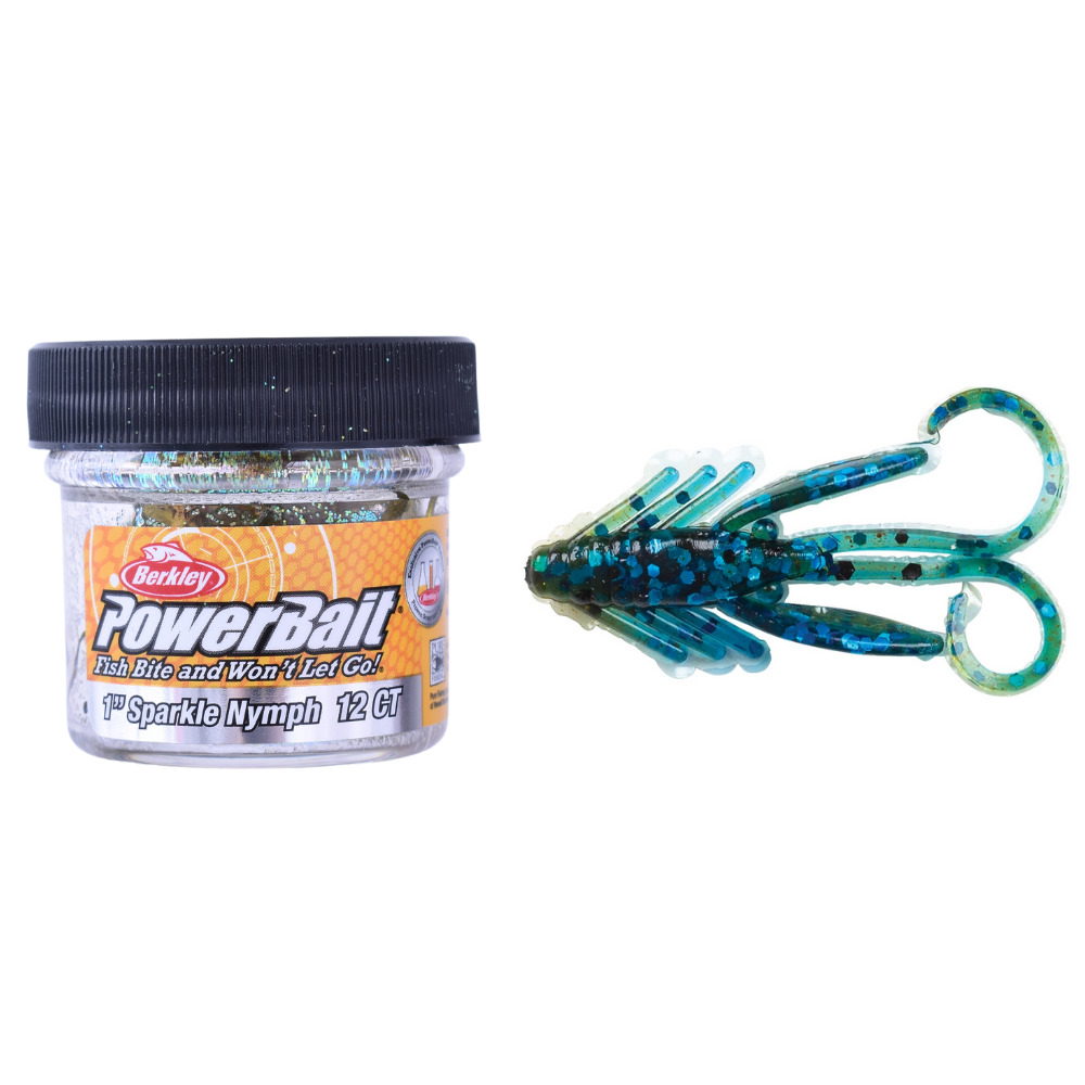 BERKLEY PowerBait Scented Soft Bait Lure Sparkle NYMPH 3cm/12pcs Okeechobee