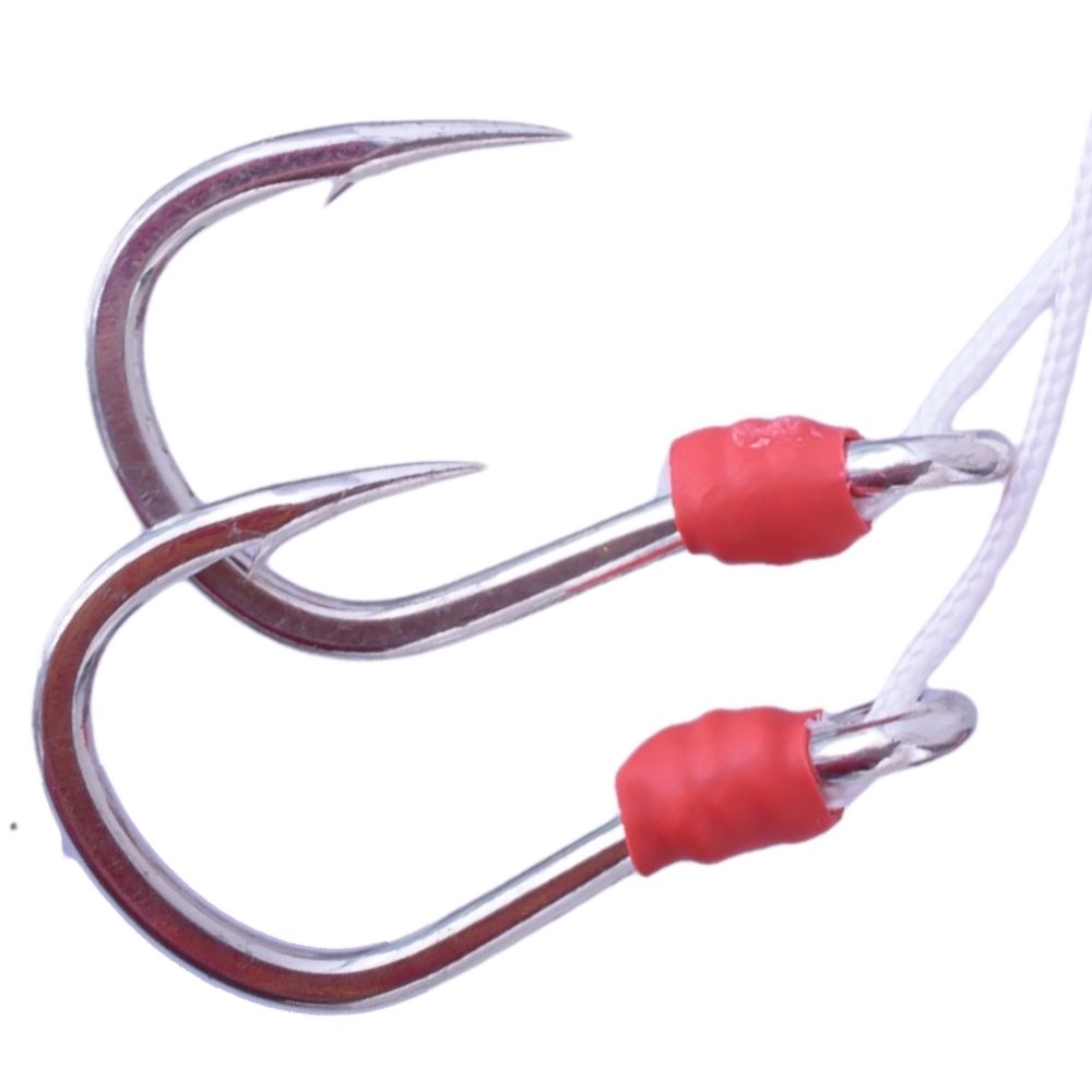 JLC Pre-Tied Double Assist Hook Calamar/Sepia - Image 2