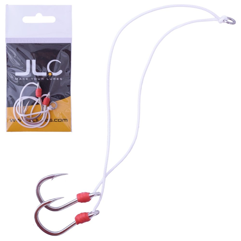 JLC Pre-Tied Double Assist Hook Calamar/Sepia