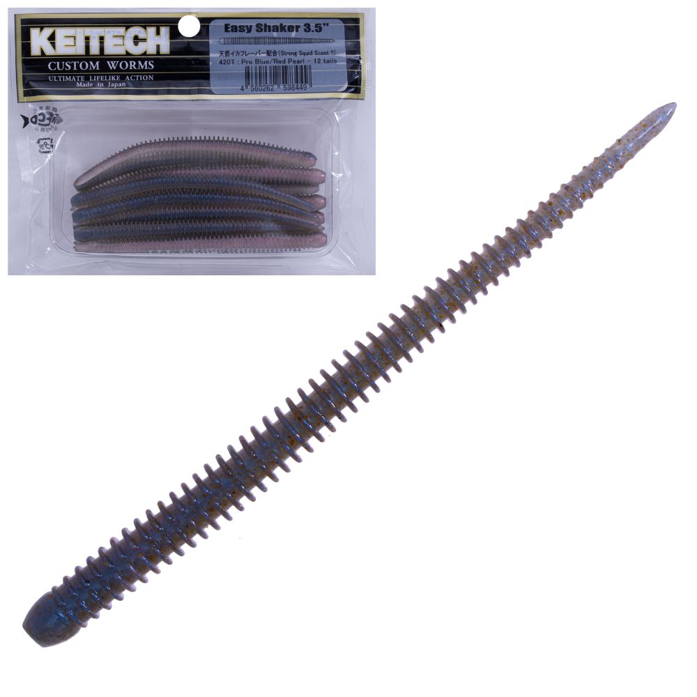 KEITECH Scented Soft Bait Worm Lure EASY SHAKER 3.5in - Image 4