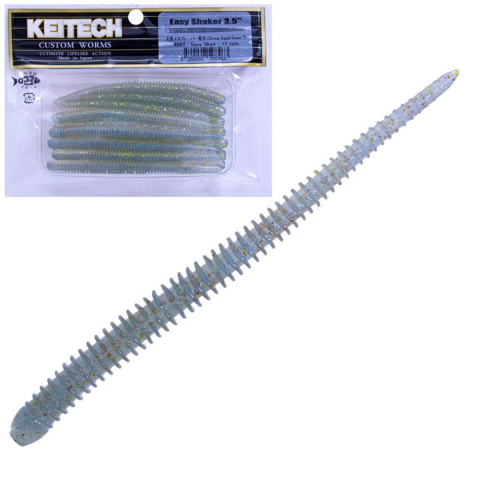 KEITECH Scented Soft Bait Worm Lure EASY SHAKER 3.5in - Image 5