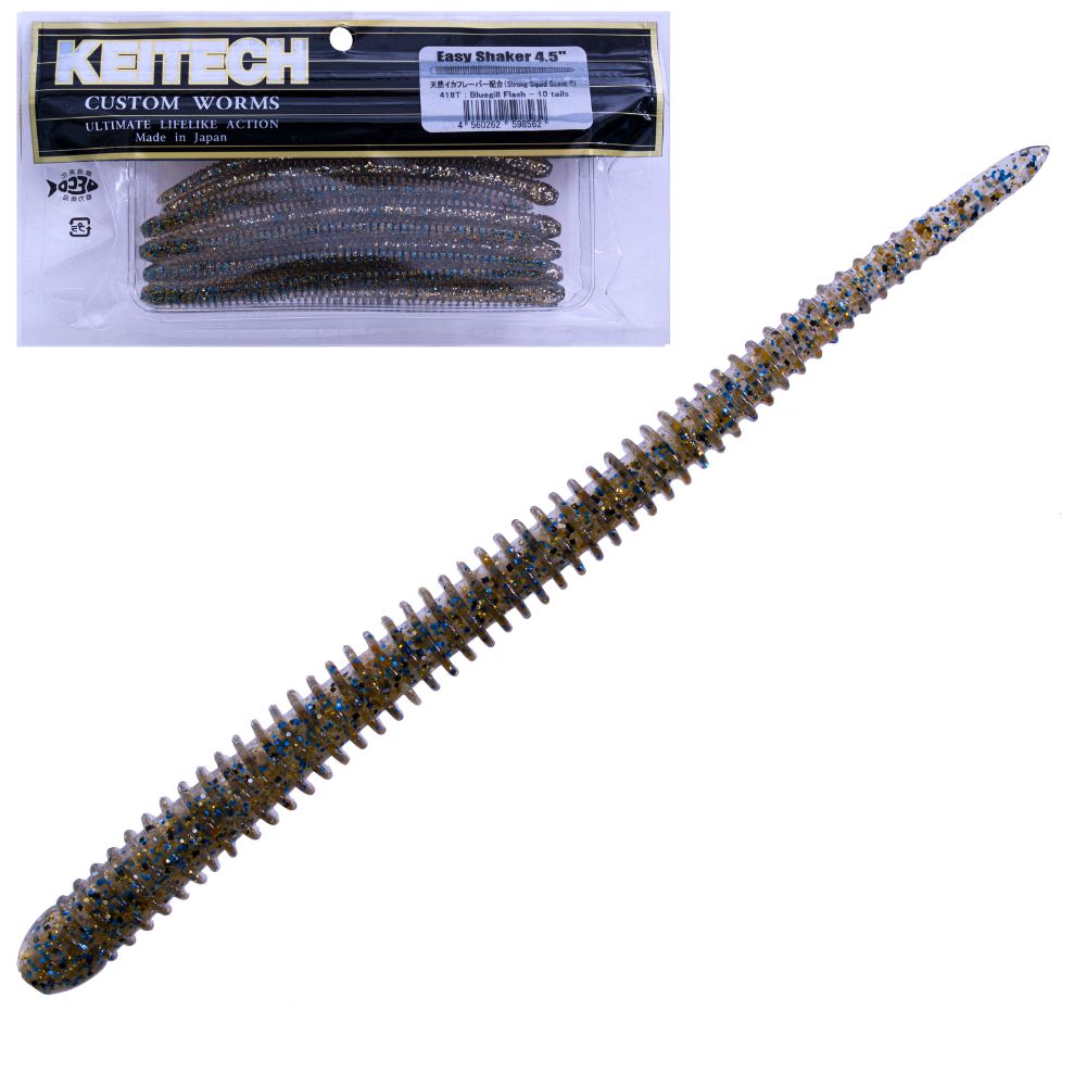 KEITECH Scented Soft Bait Worm Lure EASY SHAKER 4.5in - Image 5