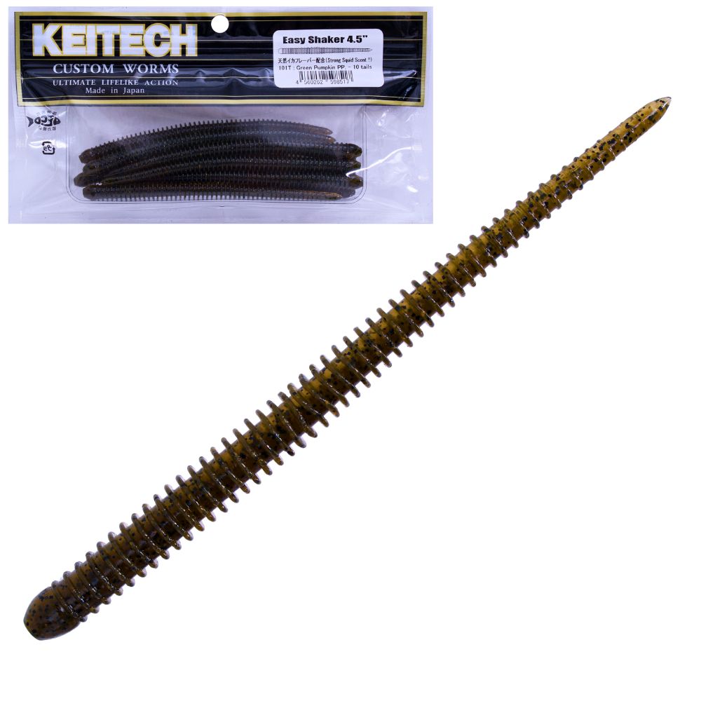 KEITECH Scented Soft Bait Worm Lure EASY SHAKER 4.5in - Image 7