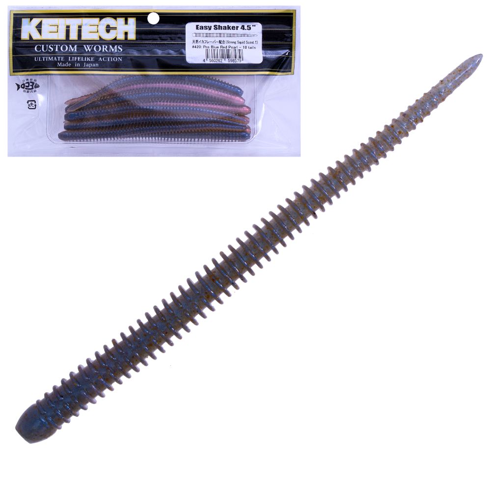 KEITECH Scented Soft Bait Worm Lure EASY SHAKER 4.5in - Image 6