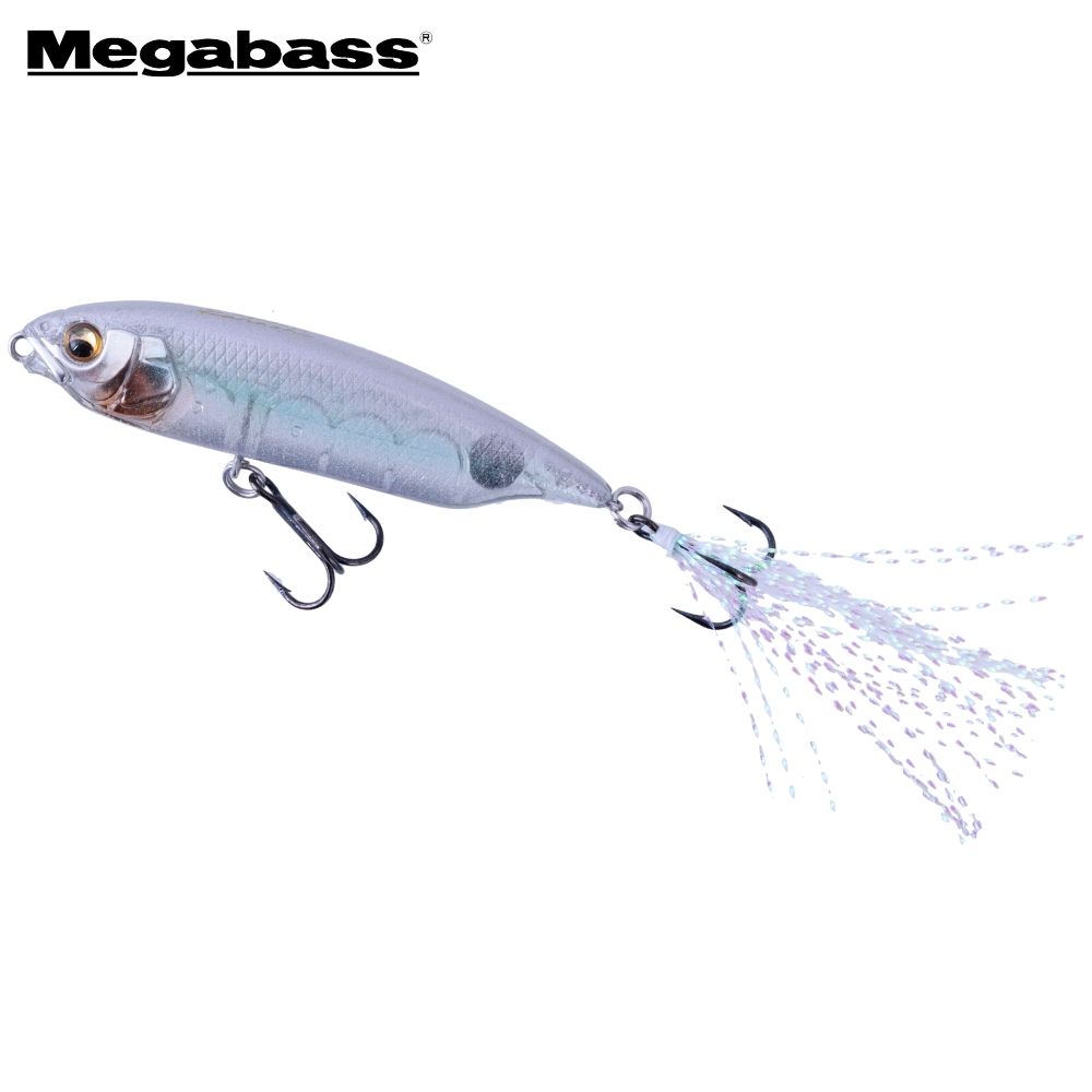 MEGABASS Topwater WTD Slow Sinking Lure KARASHI 59mm/5.3g Shirauo KS