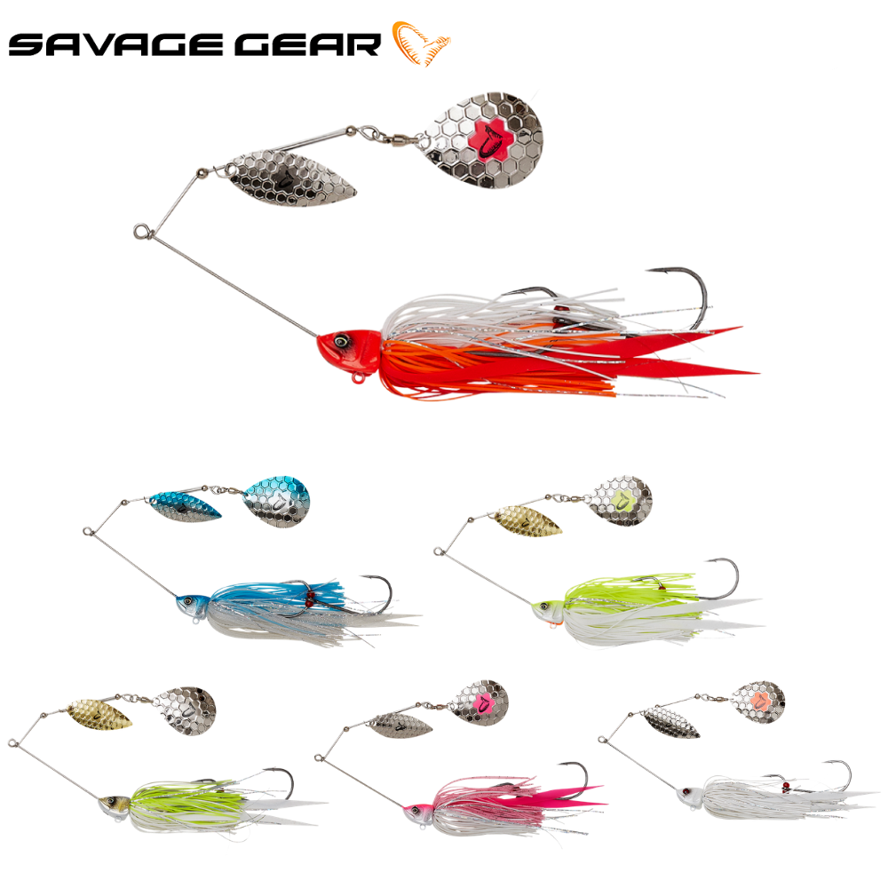 SAVAGE GEAR Bass & Pike Fishing Lure DA’BUSH Spinnerbait 16cm/32g