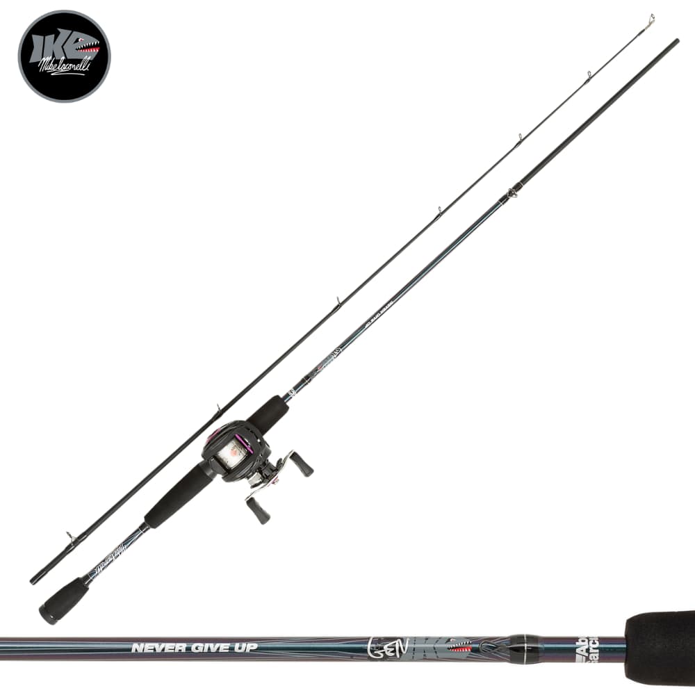 ABU GARCIA GEN IKE Low Profile Lefthanded Baitcasting Combo 662M 10-30G