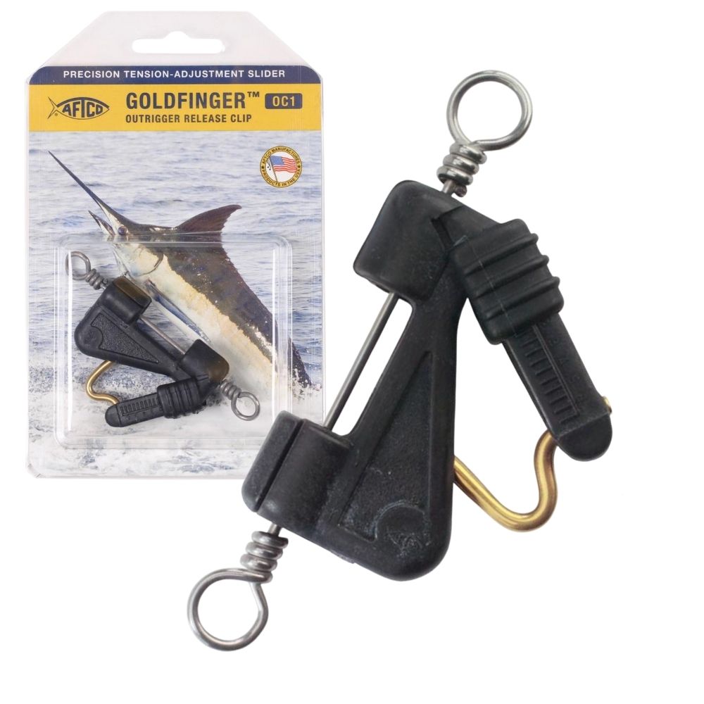 AFTCO Trolling Accessorie Outrigger Release Clip GOLDFINGER OC-1