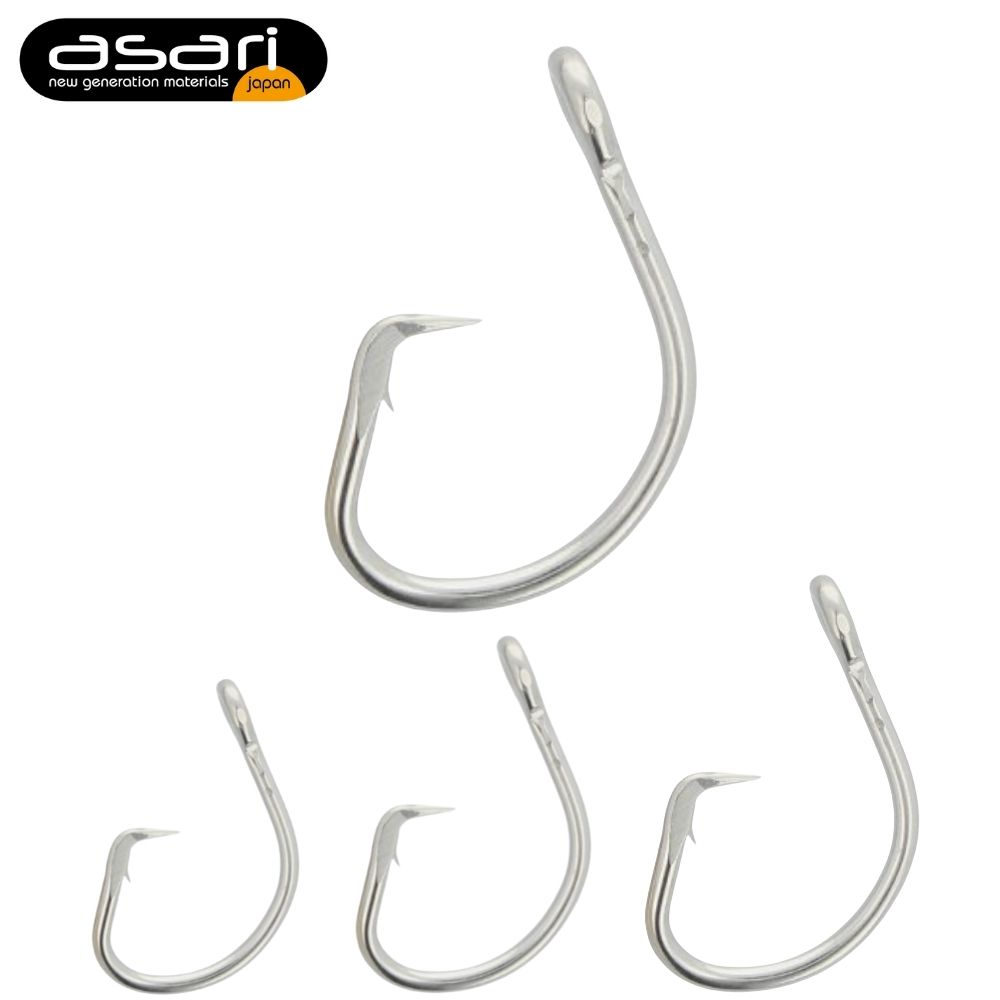 ASARI Big Game Fishing Stainless Steel Offset Hook TUNA CIRCLE A651IS