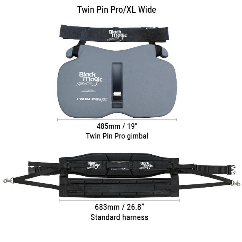 BLACK MAGIC Tackle Ultimate Fighting Gimbal/Harness Set TWIN PIN PRO XL/Standard - Image 2