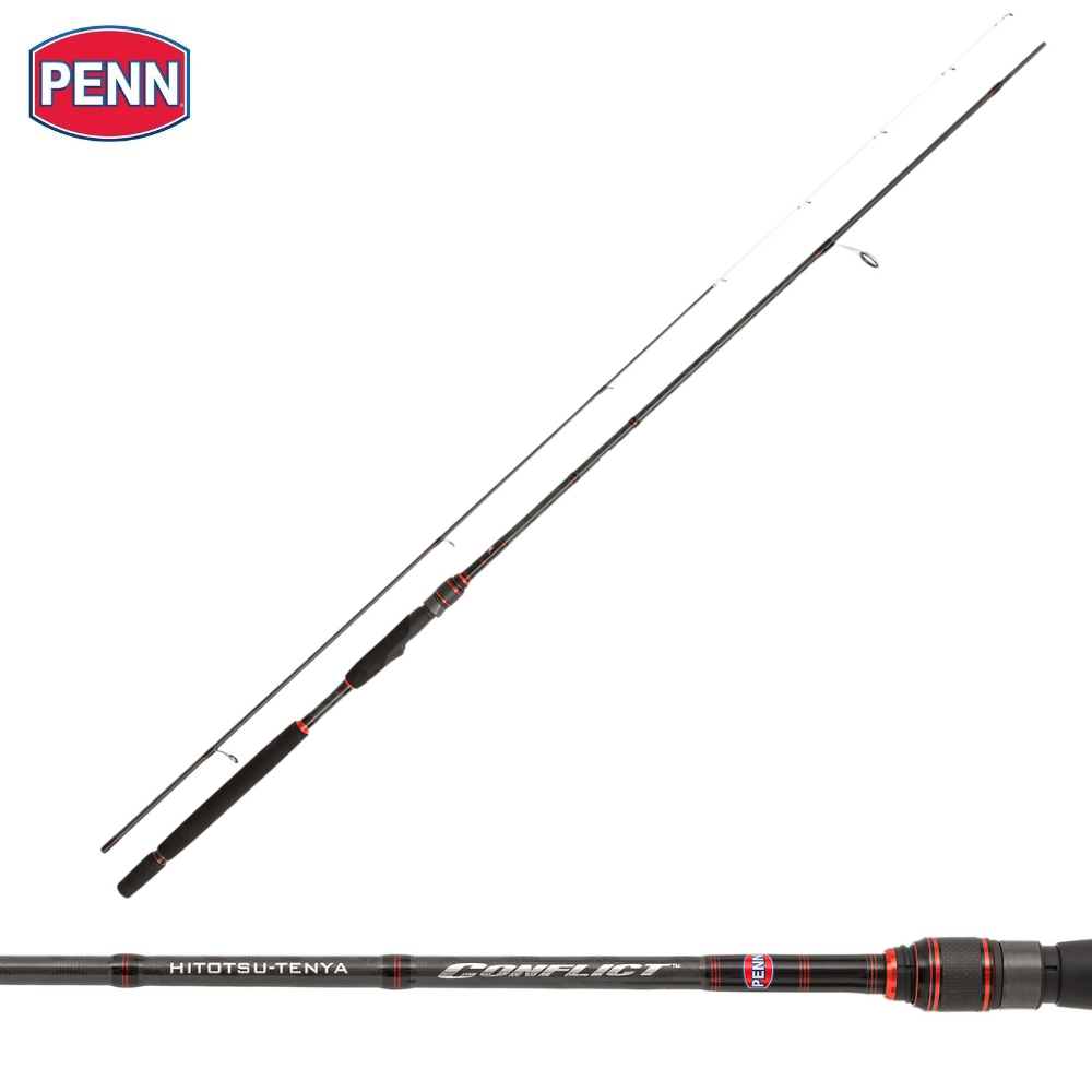 PENN Saltwater Spinning Rubber Jigging Rod CONFLICT HITOTSU-TENYA 2.50m 56g