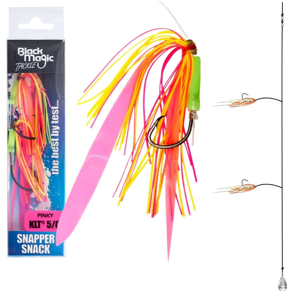 BLACK MAGIC Saltwater Bottom Fishing Rig SNAPPER SNACK Pinky 5/0