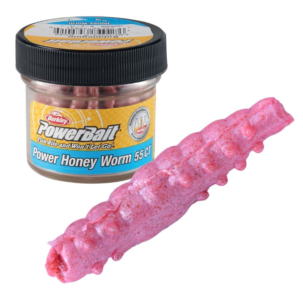 BERKLEY PowerBait Soft Scented Lure Power HONEY WORM 25mm/55pcs - Image 7