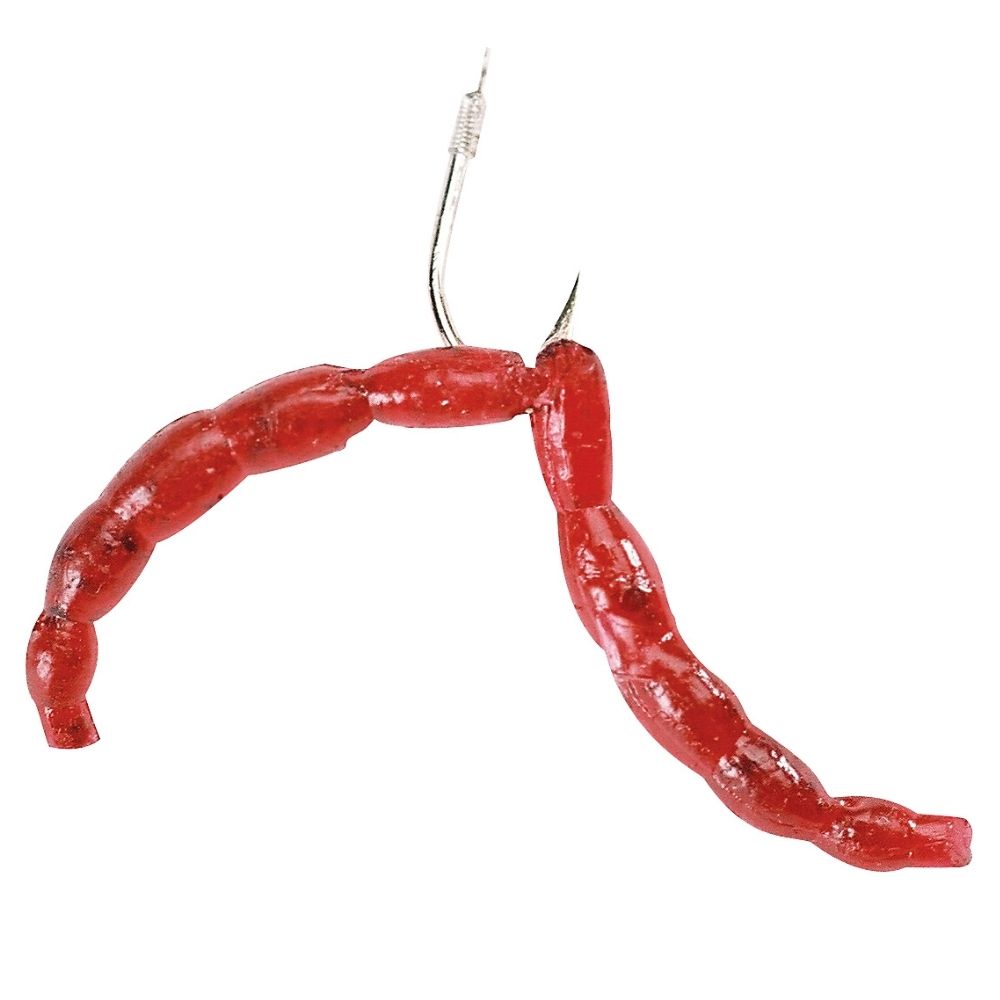 BERKLEY PowerBait Scented Soft Bait Lure MAXI BLOOD WORM 100pcs - Image 2