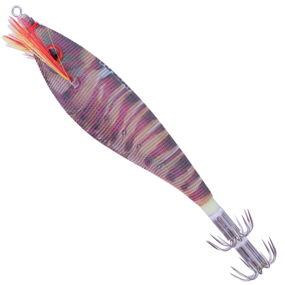 YO-ZURI Squid Fishing Luminous Squid Jig Lure ULTRA CLOTH Natural S/M2/BLRK - Image 2