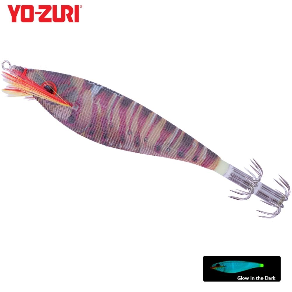 YO-ZURI Squid Fishing Luminous Squid Jig Lure ULTRA CLOTH Natural S/M2/BLRK