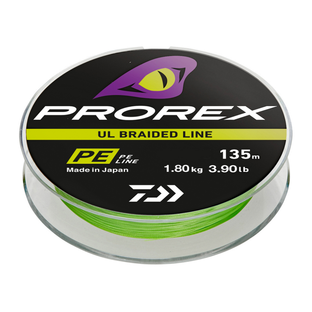 DAIWA Prorex UL Finesse Fishing Braid 135m Chartreuse