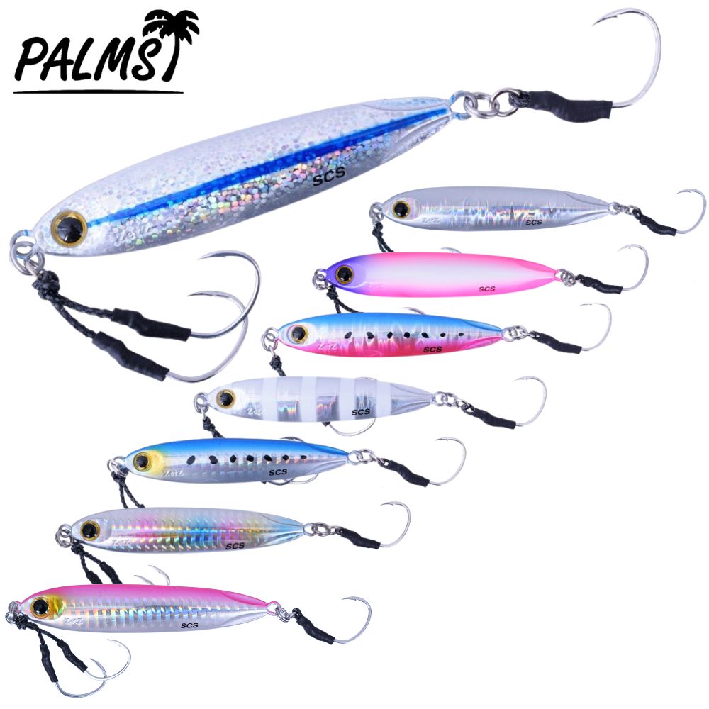 PALMS Saltwater Slow Jigging Lure ZETZ SLOW BLATT Cast Slim 30g