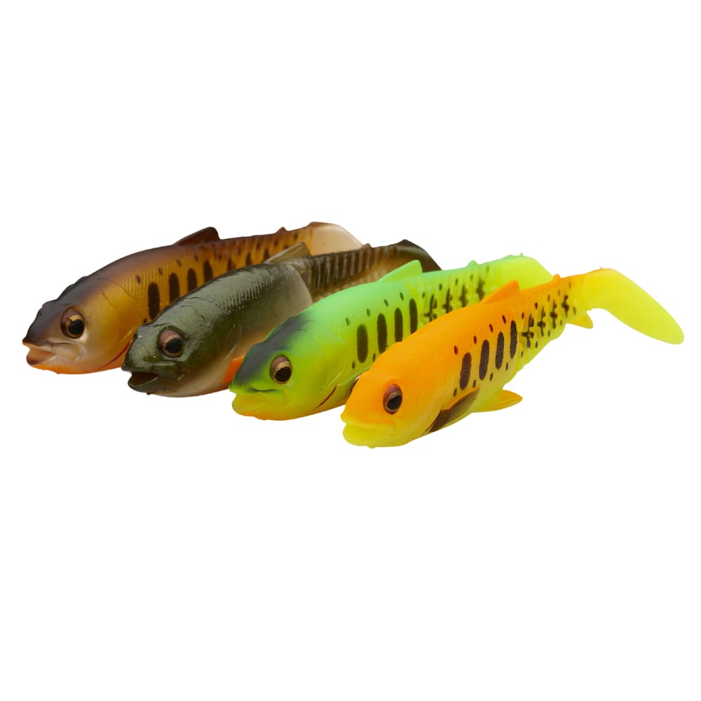 SAVAGE GEAR CRAFT CANNIBAL Paddletail 10.5CM 12G 4PCS Dark Water Mix - Image 2