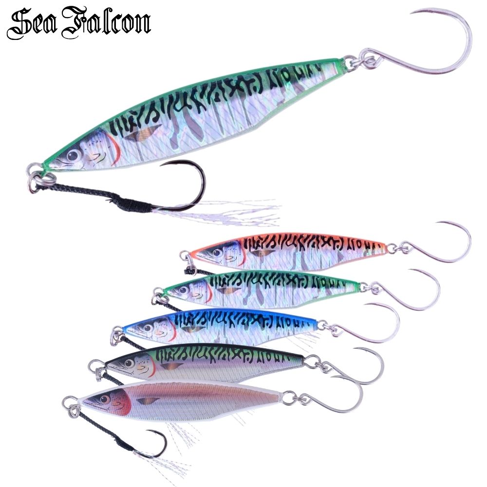 SEA FALCON Saltwater Casting Jig Lure REAL MACKEREL 60g