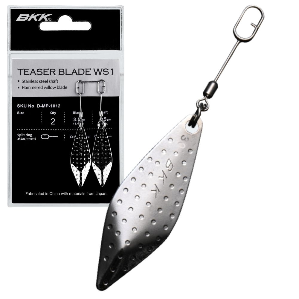BKK Stainless Steel Shaft Teaser Willow Blade WS1