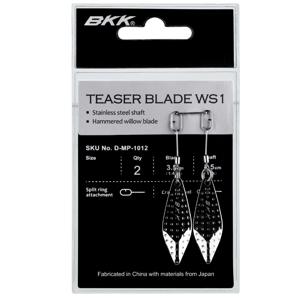 BKK Stainless Steel Shaft Teaser Willow Blade WS1 - Image 3