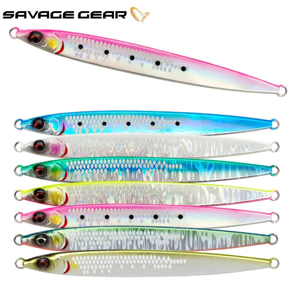 SAVAGE GEAR Shore Jigging Flat-Sided Jig SARDINE SLIDER 15.5CM 100G Fast Sink