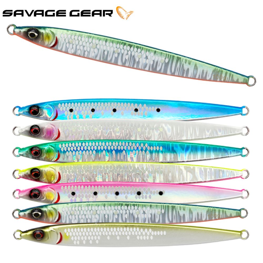 SAVAGE GEAR Shore Jigging Flat-Sided Jig SARDINE SLIDER 14.5CM 80G Fast Sink