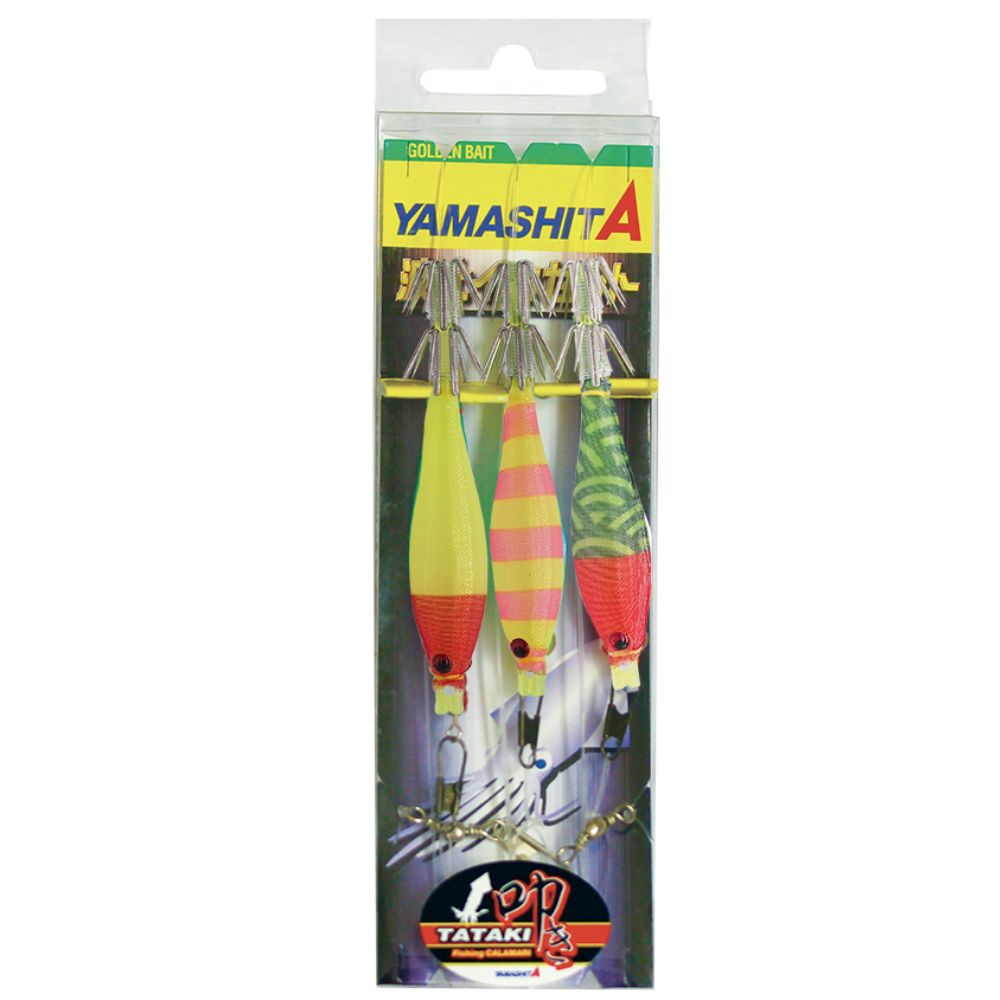YAMASHITA Squid Fishing Pre-Tied Oppai Lures Rig TATAKI Set H BS
