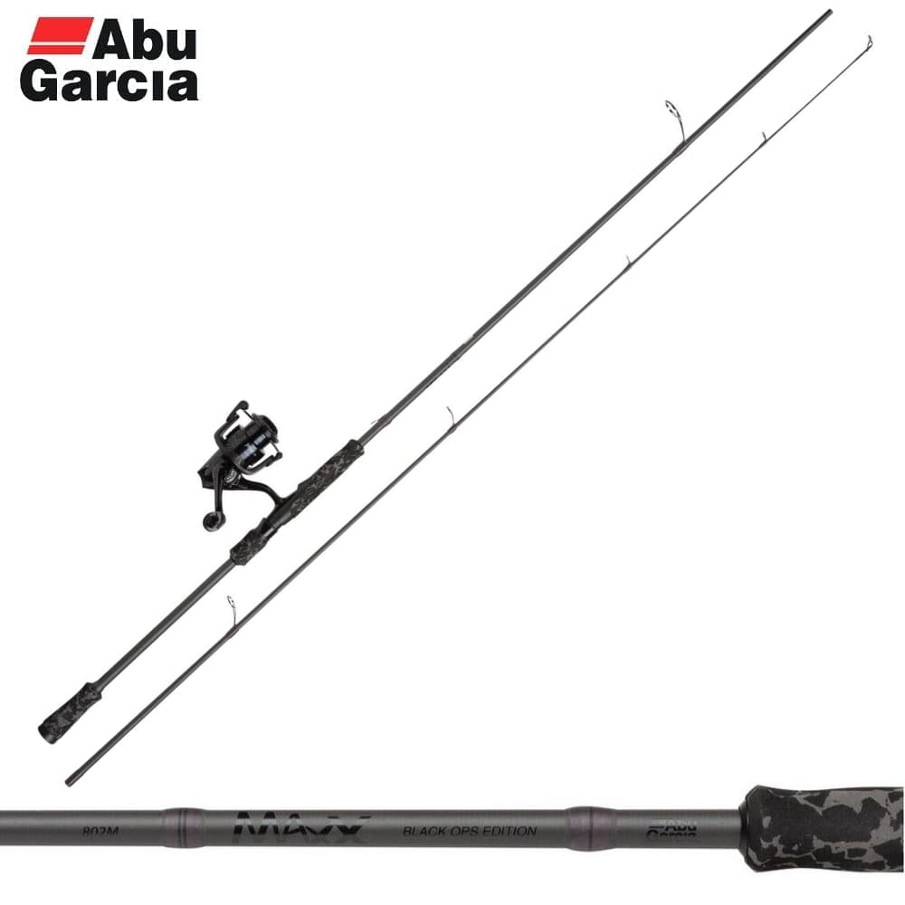 ABU GARCIA Fishing Spinning Combo MAX X BLACK OPS 802M