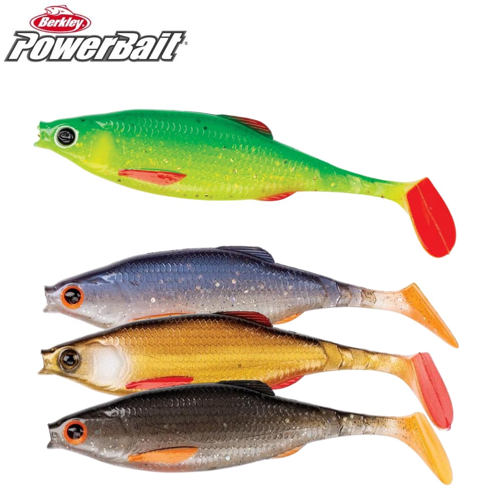 BERKLEY PowerBait Scented Soft Bait Lure PULSE REALISTIC ROACH 11cm/2pcs