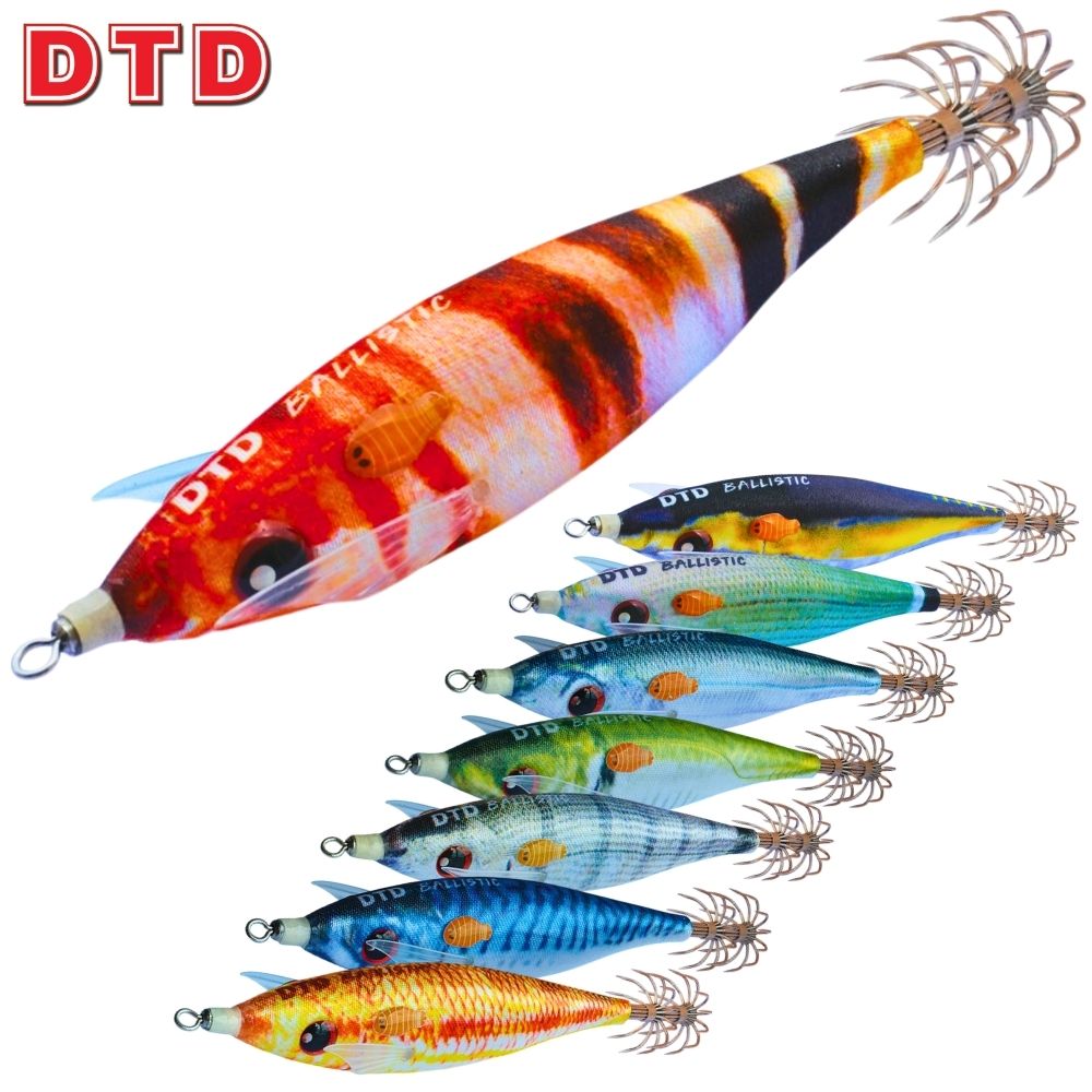 DTD Squid Fishing Luminous Body Jig Lure BALLISTIC REAL FISH 3.0B