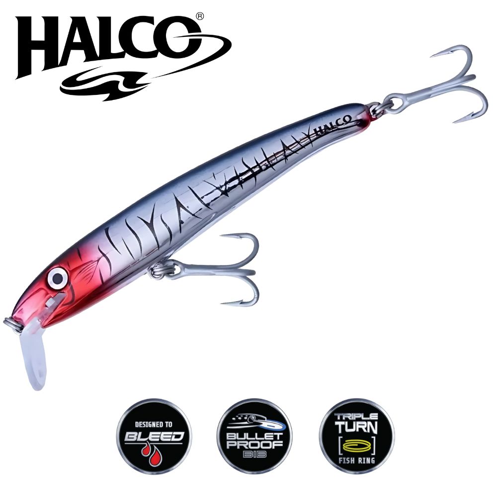 HALCO Saltwater Trolling And Casting Jerk Minnow Lure LASER PRO 120STD
