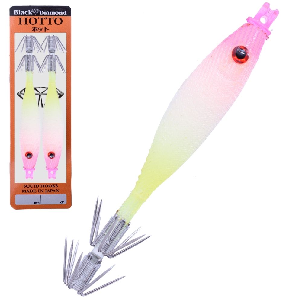 BLACK DIAMOND Squid Fishing Tataki Cloth Wrapped Soft Lure HOTTO 75mm #19