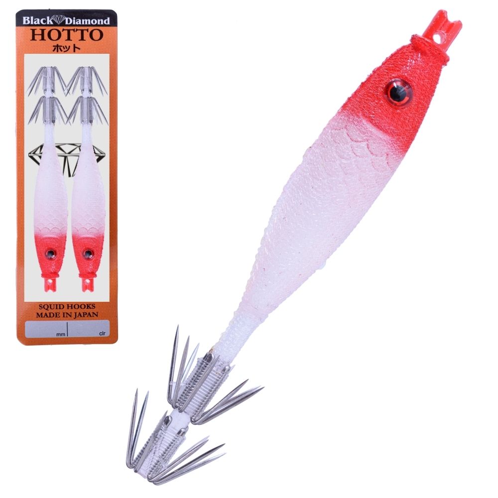 BLACK DIAMOND Squid Fishing Tataki Cloth Wrapped Soft Lure HOTTO 75mm #7