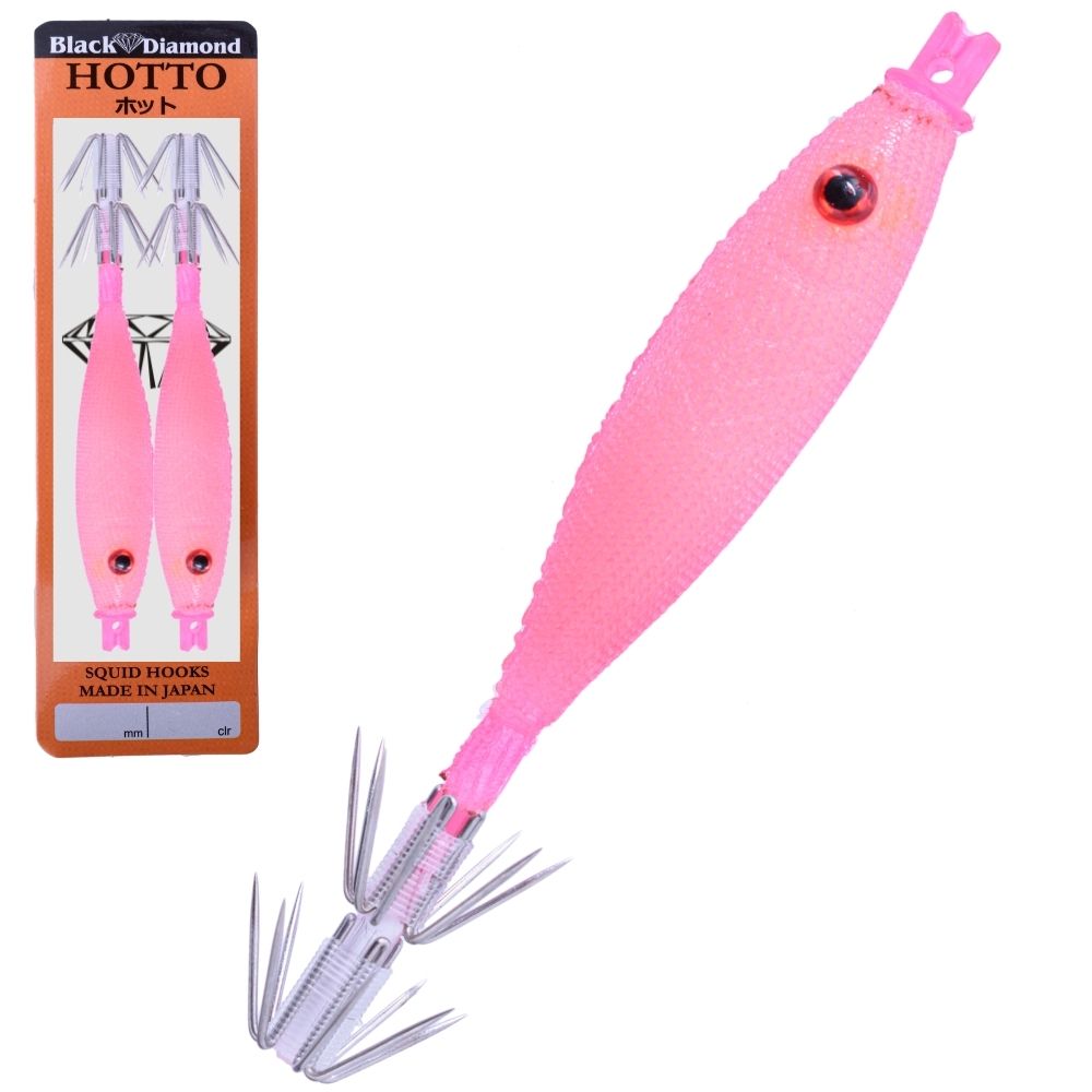 BLACK DIAMOND Squid Fishing Tataki Cloth Wrapped Soft Lure HOTTO 75mm #91