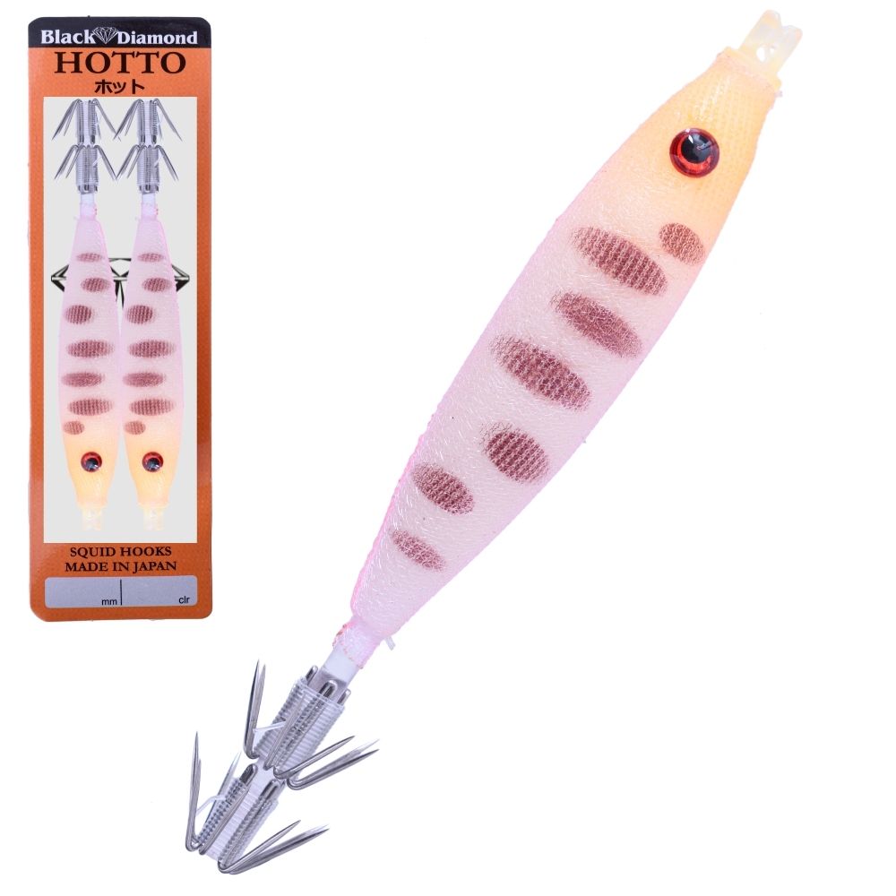 BLACK DIAMOND Squid Fishing Tataki Cloth Wrapped Soft Lure HOTTO 90mm #18