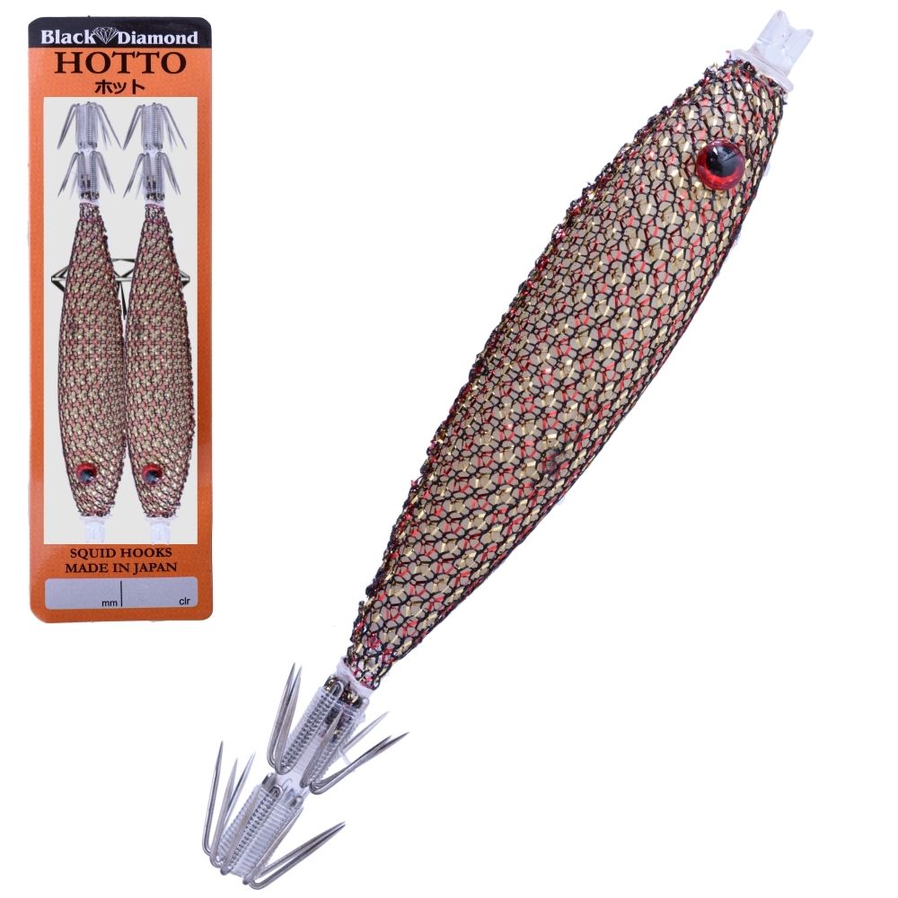 BLACK DIAMOND Squid Fishing Tataki Cloth Wrapped Soft Lure HOTTO 90mm #81