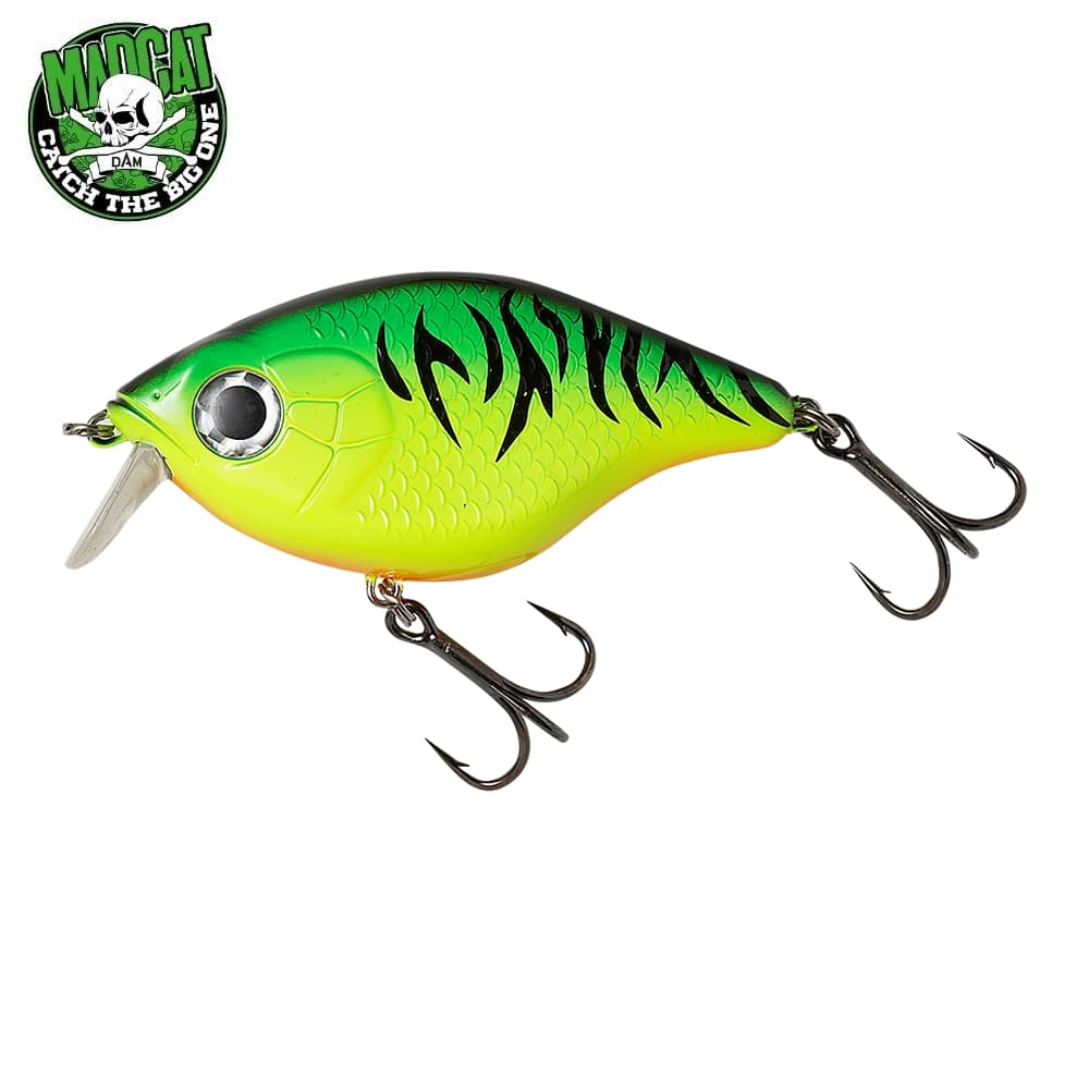 MADCAT Rattling Catfish Hard Lure TIGHT-S SHALLOW 12cm 65g Floating - Firetiger UV